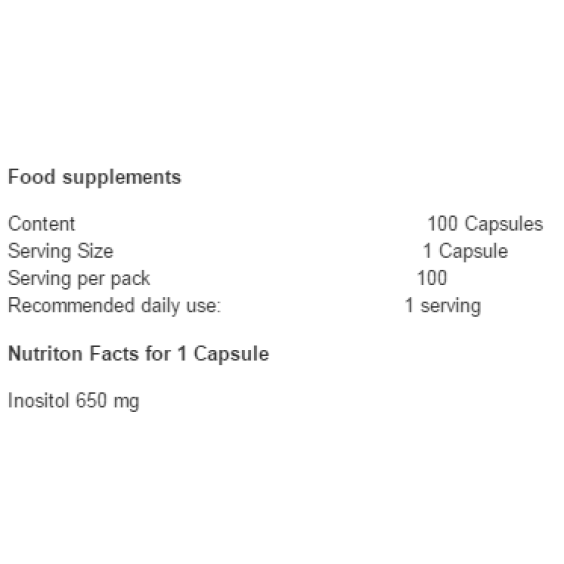 Swanson Inositol 100 капсули на изгодни цени Swanson Inositol 100 капсули на супер цена Инозин