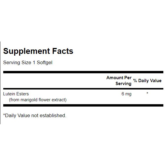 Swanson Lutein 6 мг / 100 гел капсули на изгодни цени Swanson Lutein 6 мг / 100 гел капсули на супер цена Антиоксиданти