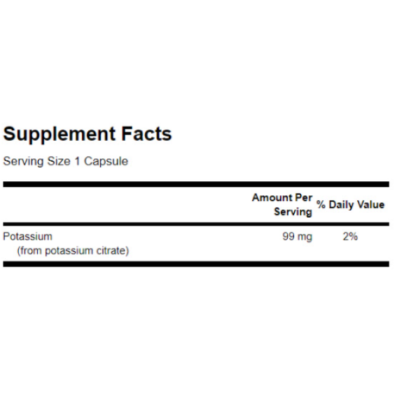 Swanson Potassium Citrate 99mg. / 120 Caps на изгодни цени Swanson Potassium Citrate 99mg. / 120 Caps на супер цена Калий
