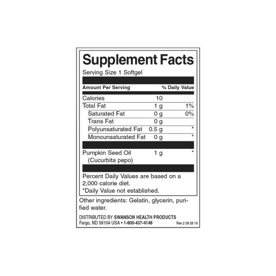 Swanson Pumpkin Seed Oil 1000 мг / 100 гел капсули на изгодни цени Swanson Pumpkin Seed Oil 1000 мг / 100 гел капсули на супер цена Здраве и тонус