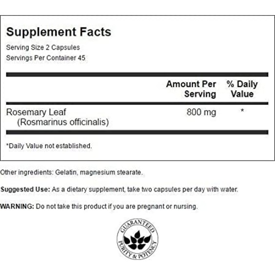 Swanson Rosemary 400 mg / 90 caps на изгодни цени Swanson Rosemary 400 mg / 90 caps на супер цена Добавки на растителна и билкова основа