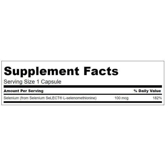 Swanson Selenium L-Selenomethionine 100 мг / 200 капсули на изгодни цени Swanson Selenium L-Selenomethionine 100 мг / 200 капсули на супер цена Имуностимулатори