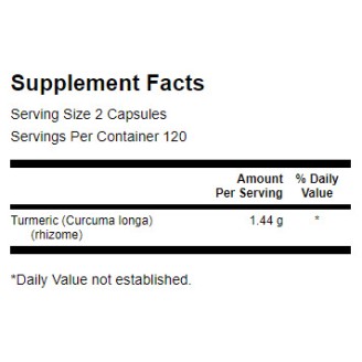 Swanson Turmeric 720 мг / 240 капсули на супер цена Куркумин 
