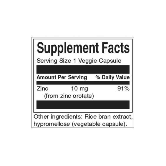 Swanson Zinc Orotate 10 мг / 60 капсули на изгодни цени Swanson Zinc Orotate 10 мг / 60 капсули на супер цена Калций, Магнезий, Цинк