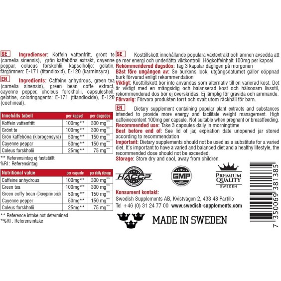 SWEDISH Supplements THE CUTTER 120 капсули / 40 Дози на изгодни цени SWEDISH Supplements THE CUTTER 120 капсули / 40 Дози на супер цена Фет бърнъри