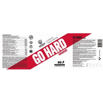 SWEDISH Supplements Go Hard / Advanced 90 капсули на супер цена Фет бърнъри
