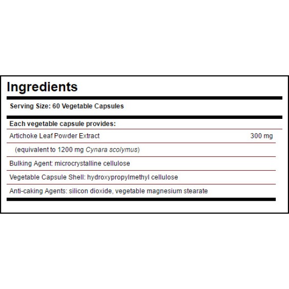 SOLGAR Artichoke Leaf Extract 300mg / 60 гел капсули на супер цена Добавки на растителна и билкова основа