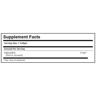 Solgar Astaxanthin 5 мг / 30 гел капсули на супер цена Антиоксиданти