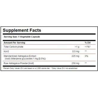 Solgar Astragalus Root Extract 60 капсули на супер цена Имуностимулатори