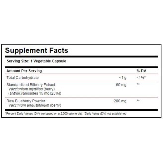 Solgar Bilberry Berry Extract with Blueberry 60 капсули  на супер цена Антиоксиданти