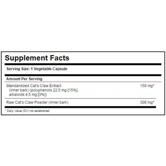 Solgar Cat’s Claw Inner Bark Extract 60 капсули на супер цена Антиоксиданти