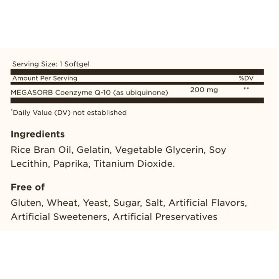 Solgar CoQ10 100 mg MegaSorb, 30 softgels на изгодни цени Solgar CoQ10 100 mg MegaSorb, 30 softgels на супер цена Коензим Q10