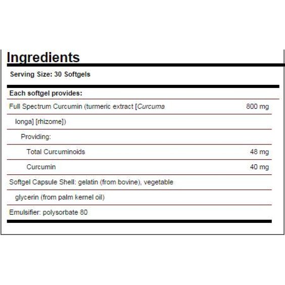 Solgar Full Spectrum Curcumin 30 гел капсули на супер цена Куркумин 