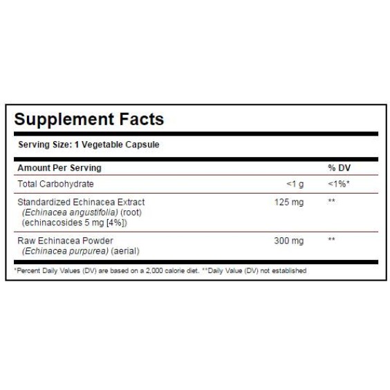 Solgar Echinacea Extract 60 капсули на супер цена Имуностимулатори