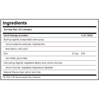 Solgar Flavo-Zinc Lozenges 50 таблетки на супер цена Цинк