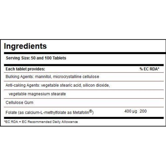 Solgar Folate 400 мкг / 50 таблетки на изгодни цени Solgar Folate 400 мкг / 50 таблетки на супер цена Витамин B
