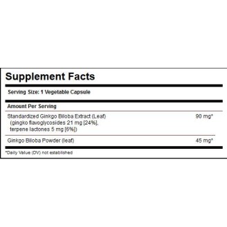 Solgar Ginkgo Biloba Leaf Extract 60 капсули на супер цена Здраве и тонус