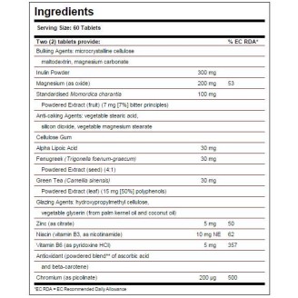 Solgar Glucose Factors 60 таблетки на супер цена Сърдечно здраве