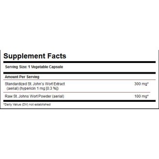 Solgar St. John’s Wort Herb Extract 300 мг / 50 капсули на супер цена Добавки на растителна и билкова основа
