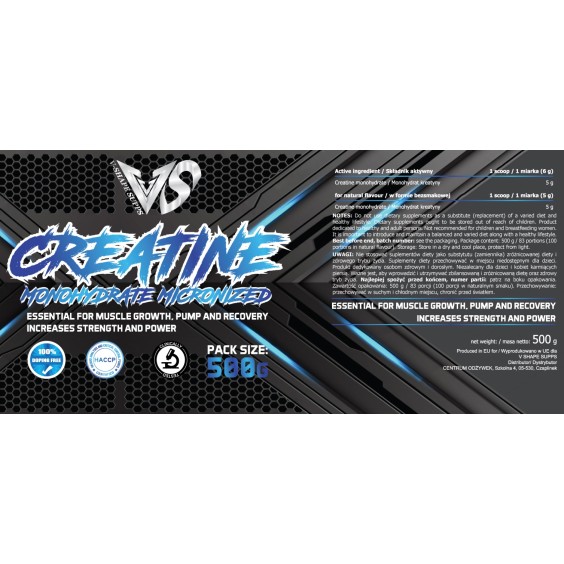 V-SHAPE SUPPS Creatine Micronized Monohydrated 500 gr / 100 - 83 дози на изгодни цени V-SHAPE SUPPS Creatine Micronized Monohydrated 500 gr / 100 - 83 дози на супер цена Креатин
