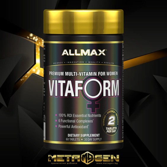AllMax Nutrition Vitaform / Premium Multi-Vitamin for Women 60 Таблетки, 30 Дози. на изгодни цени AllMax Nutrition Vitaform / Premium Multi-Vitamin for Women 60 Таблетки, 30 Дози. на супер цена Мултивитамини