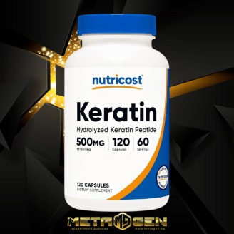 Nutricost Keratin (hydrolyzed keratin peptides) 250 mg x 120 capsules на супер цена Витамини за коса, кожа и нокти