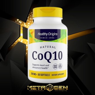 Healthy Origins Coenzyme Q10 (Ubiquinone) - 200 mg, 30 softgel capsules. на супер цена Антиоксиданти