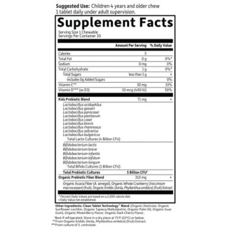 Garden Of Life Dr. Formulated Probiotics Organic Kids+ - 30 Дъвчащи таблетки, 30 Дози на супер цена Здраве и тонус