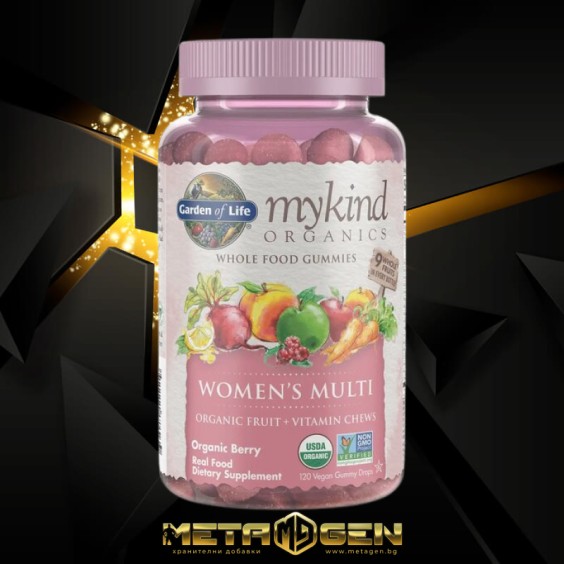 Garden Of Life Mykind Organics | Women's Multi Gummies - 120 желирани бонбони, 30 Дози на изгодни цени Garden Of Life Mykind Organics | Women's Multi Gummies - 120 желирани бонбони, 30 Дози на супер цена Мултивитамини