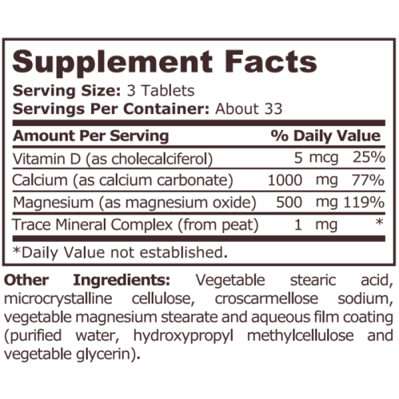 Pure Nutrition - SUPER CAL-MAG - 100 tablets 089000 Минерали на с