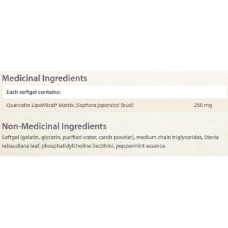 NATURAL FACTORS Quercetin 250 mg LipoMicel Matrix / 30 Softgels на супер цена Антиоксиданти