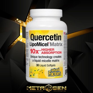 NATURAL FACTORS Quercetin 250 mg LipoMicel Matrix / 30 Softgels на супер цена Антиоксиданти