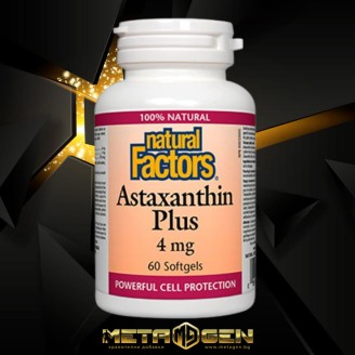 NATURAL FACTORS Astaxanthin Plus 4mg / 60 Soft.