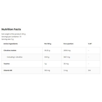 OstroVit Citrulline Malate Powder 400 гр на супер цена Цитрулин малат
