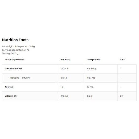 OstroVit Citrulline Malate Powder 400 гр на супер цена Цитрулин малат