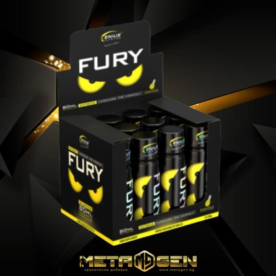 GENIUS NUTRITION FURY EXTREME SHOT 12x80ml на изгодни цени GENIUS NUTRITION FURY EXTREME SHOT 12x80ml на супер цена Азотни бустери / напомпващи