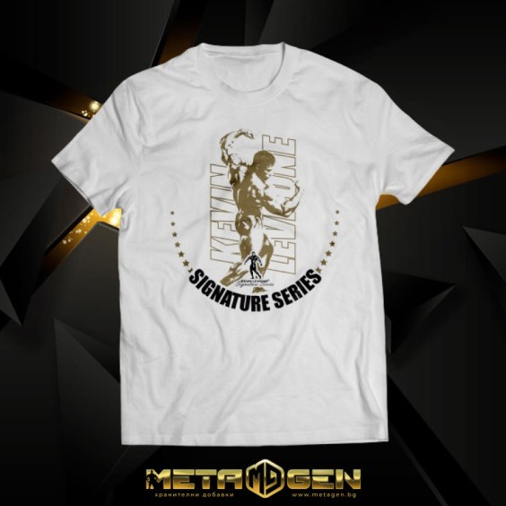 Kevin Levrone Kevin Levrone T-Shirt | White-Gold на изгодни цени Kevin Levrone Kevin Levrone T-Shirt | White-Gold на супер цена Фитнес облекло и спортни дрехи